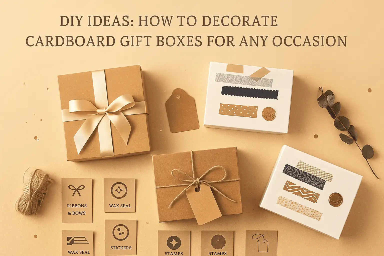 DIY Ideas: How to Decorate Cardboard Gift Boxes for Any Occasion